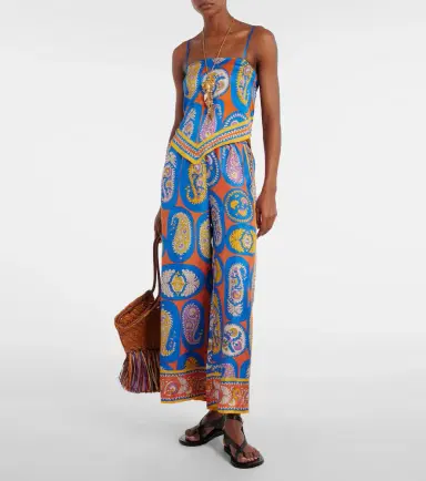 ALÉMAIS Alémais Luis printed silk palazzo pants | Thumbnail 2 ALÉMAIS Alémais Luis printed silk palazzo pants | Thumbnail 2