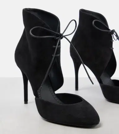 Alaïa Alaïa 90 suede lace-up pumps | Thumbnail 3 Alaïa Alaïa 90 suede lace-up pumps | Thumbnail 3