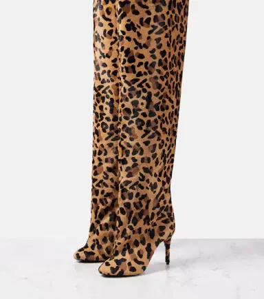 Alaïa Alaïa Decollete 90 calf hair over-the-knee boots | Thumbnail 2 Alaïa Alaïa Decollete 90 calf hair over-the-knee boots | Thumbnail 2