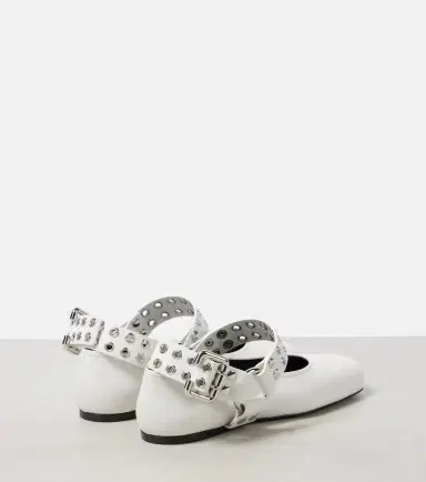 Alaïa Alaïa Embellished leather ballet flats | Thumbnail 4 Alaïa Alaïa Embellished leather ballet flats | Thumbnail 4