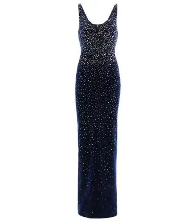 Alex Perry Singlet crystal-embellished velvet gown | Thumbnail 1 Alex Perry Singlet crystal-embellished velvet gown | Thumbnail 1
