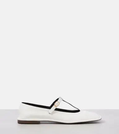 The Row Square T-Strap leather ballet flats | Thumbnail 3 The Row Square T-Strap leather ballet flats | Thumbnail 3