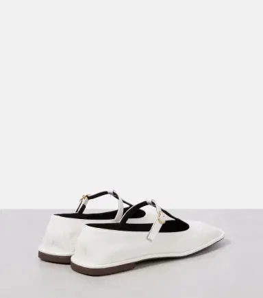 The Row Square T-Strap leather ballet flats | Thumbnail 4 The Row Square T-Strap leather ballet flats | Thumbnail 4