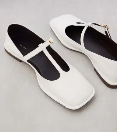 The Row Square T-Strap leather ballet flats | Thumbnail 5 The Row Square T-Strap leather ballet flats | Thumbnail 5