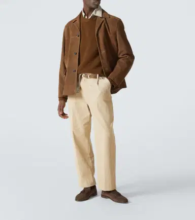 Frame Pleated cotton straight pants | Thumbnail 3 Frame Pleated cotton straight pants | Thumbnail 3