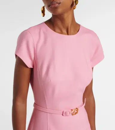 Oscar de la Renta Wool-blend midi dress | Thumbnail 3 Oscar de la Renta Wool-blend midi dress | Thumbnail 3