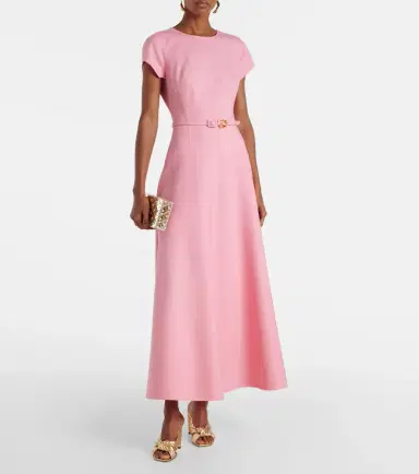 Oscar de la Renta Wool-blend midi dress | Thumbnail 4 Oscar de la Renta Wool-blend midi dress | Thumbnail 4