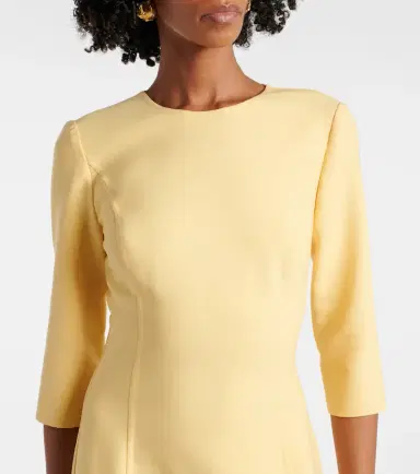 Oscar de la Renta Wool-blend midi dress | Thumbnail 3 Oscar de la Renta Wool-blend midi dress | Thumbnail 3