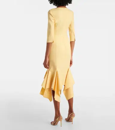 Oscar de la Renta Wool-blend midi dress | Thumbnail 4 Oscar de la Renta Wool-blend midi dress | Thumbnail 4