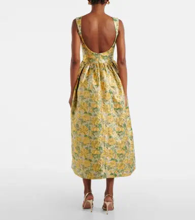 Markarian Floral lamé jacquard gown | Thumbnail 2 Markarian Floral lamé jacquard gown | Thumbnail 2
