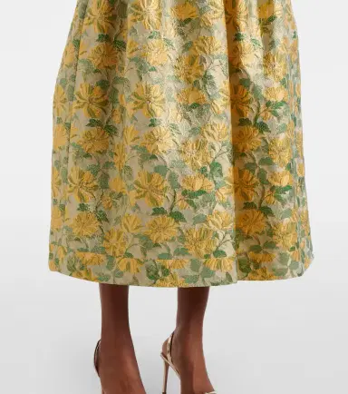 Markarian Floral lamé jacquard gown | Thumbnail 4 Markarian Floral lamé jacquard gown | Thumbnail 4