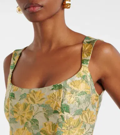 Markarian Floral lamé jacquard gown | Thumbnail 5 Markarian Floral lamé jacquard gown | Thumbnail 5