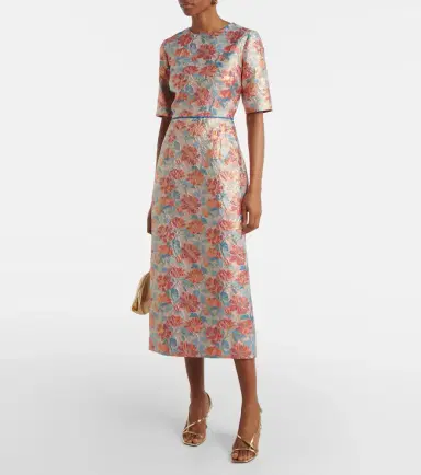 Markarian Metallic brocade cocktail dress | Thumbnail 2 Markarian Metallic brocade cocktail dress | Thumbnail 2