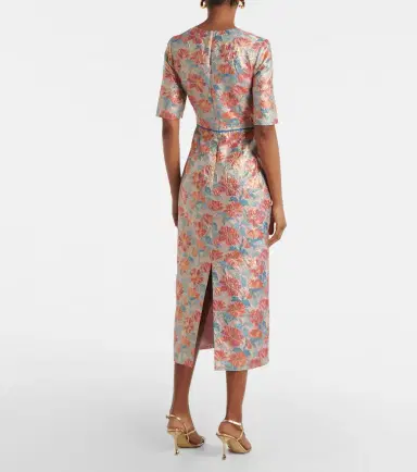 Markarian Metallic brocade cocktail dress | Thumbnail 4 Markarian Metallic brocade cocktail dress | Thumbnail 4