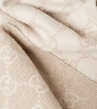Gucci GG fringed cashmere scarf | Thumbnail 2 Gucci GG fringed cashmere scarf | Thumbnail 2