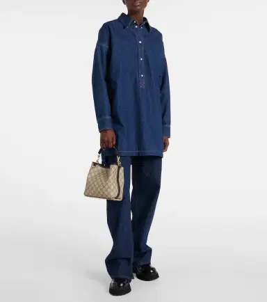 Gucci GG Emblem Mini coated canvas tote bag | Thumbnail 7 Gucci GG Emblem Mini coated canvas tote bag | Thumbnail 7
