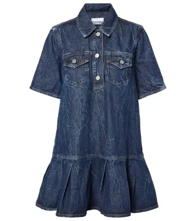 Ganni Denim minidress | Thumbnail 1 Ganni Denim minidress | Thumbnail 1