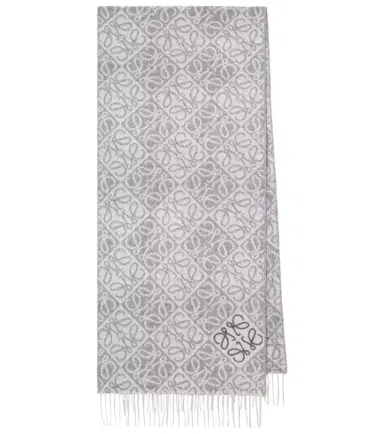 Loewe Anagram wool and cashmere scarf | Thumbnail 1 Loewe Anagram wool and cashmere scarf | Thumbnail 1