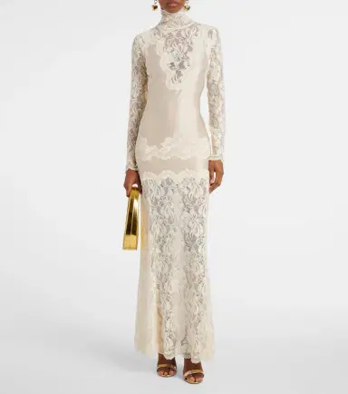 Rabanne Lace-trimmed maxi dress | Thumbnail 2 Rabanne Lace-trimmed maxi dress | Thumbnail 2