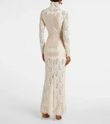 Rabanne Lace-trimmed maxi dress | Thumbnail 7 Rabanne Lace-trimmed maxi dress | Thumbnail 7