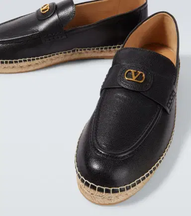 Valentino Garavani VLogo leather espadrilles | Thumbnail 6 Valentino Garavani VLogo leather espadrilles | Thumbnail 6