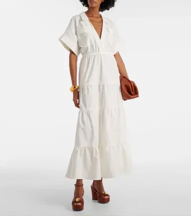 ADRIANA DEGREAS Cotton maxi dress | Thumbnail 4 ADRIANA DEGREAS Cotton maxi dress | Thumbnail 4