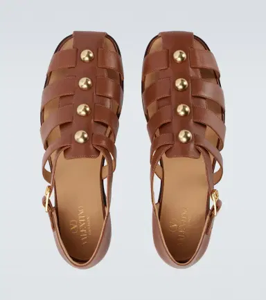Valentino Garavani Studded leather fisherman sandals | Thumbnail 3 Valentino Garavani Studded leather fisherman sandals | Thumbnail 3