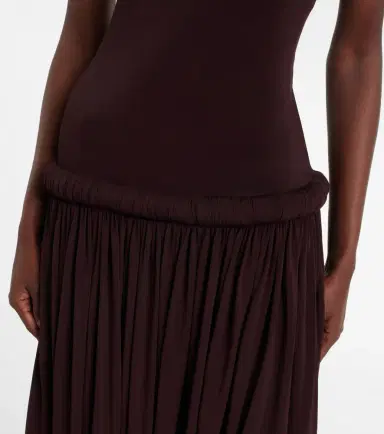 Alaia Alaïa Strapless gathered jersey maxi dress | Thumbnail 6 Alaia Alaïa Strapless gathered jersey maxi dress | Thumbnail 6