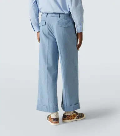Valentino Cropped wide-leg denim pants | Thumbnail 5 Valentino Cropped wide-leg denim pants | Thumbnail 5
