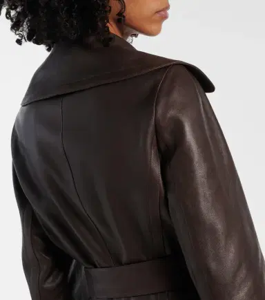 Alaïa Alaïa Leather coat | Thumbnail 2 Alaïa Alaïa Leather coat | Thumbnail 2