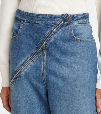 Alaïa Alaïa Zip-up wide-leg jeans | Thumbnail 4 Alaïa Alaïa Zip-up wide-leg jeans | Thumbnail 4