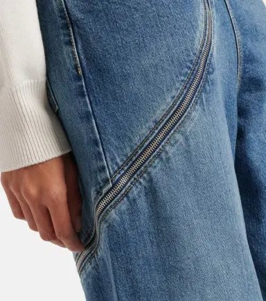 Alaïa Alaïa Zip-up wide-leg jeans | Thumbnail 6 Alaïa Alaïa Zip-up wide-leg jeans | Thumbnail 6