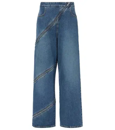 Alaïa Alaïa Zip-up wide-leg jeans | Thumbnail 1 Alaïa Alaïa Zip-up wide-leg jeans | Thumbnail 1