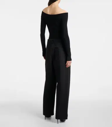 Alaïa Alaïa High-rise straight jeans | Thumbnail 2 Alaïa Alaïa High-rise straight jeans | Thumbnail 2