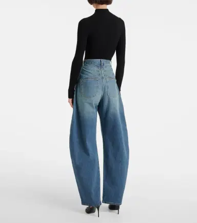 Alaïa Alaïa High-rise barrel-leg jeans | Thumbnail 4 Alaïa Alaïa High-rise barrel-leg jeans | Thumbnail 4