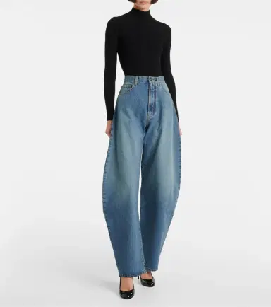 Alaïa Alaïa High-rise barrel-leg jeans | Thumbnail 5 Alaïa Alaïa High-rise barrel-leg jeans | Thumbnail 5