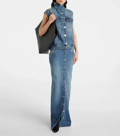 Alaia Alaïa Denim maxi skirt | Thumbnail 5 Alaia Alaïa Denim maxi skirt | Thumbnail 5