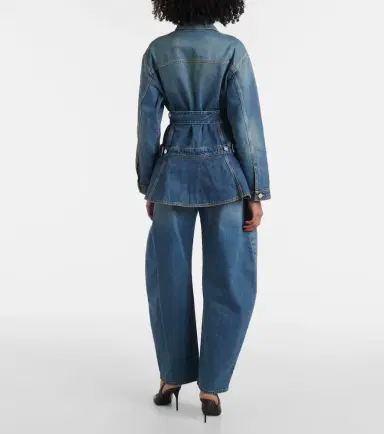 Alaïa Alaïa Peplum denim jacket | Thumbnail 3 Alaïa Alaïa Peplum denim jacket | Thumbnail 3
