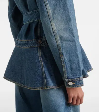 Alaïa Alaïa Peplum denim jacket | Thumbnail 5 Alaïa Alaïa Peplum denim jacket | Thumbnail 5