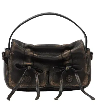 Acne Studios Micro bow-detail leather shoulder bag | Thumbnail 1 Acne Studios Micro bow-detail leather shoulder bag | Thumbnail 1