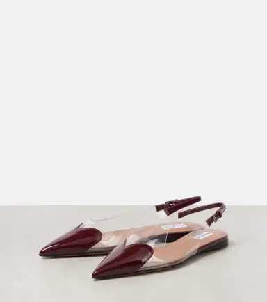 Alaïa Alaïa Le Caur patent leather and PU slingback flats | Thumbnail 5 Alaïa Alaïa Le Caur patent leather and PU slingback flats | Thumbnail 5