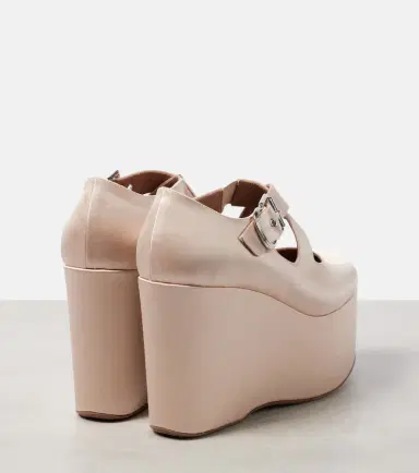 Alaïa Alaïa 110 satin platform wedges | Thumbnail 4 Alaïa Alaïa 110 satin platform wedges | Thumbnail 4