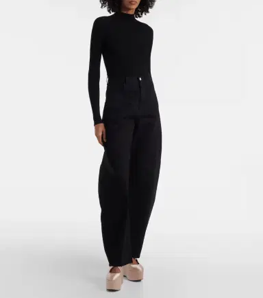 Alaïa Alaïa 110 satin platform wedges | Thumbnail 5 Alaïa Alaïa 110 satin platform wedges | Thumbnail 5