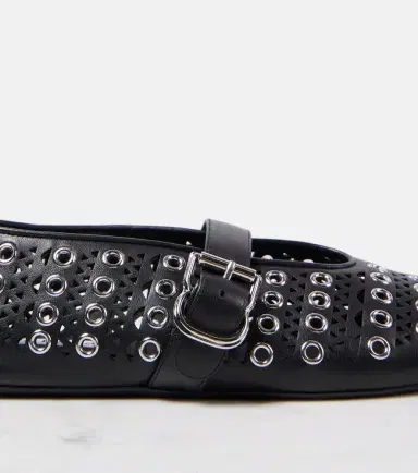 Alaïa Alaïa Vienne embellished leather ballet flats | Thumbnail 3 Alaïa Alaïa Vienne embellished leather ballet flats | Thumbnail 3