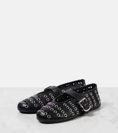 Alaïa Alaïa Vienne embellished leather ballet flats | Thumbnail 5 Alaïa Alaïa Vienne embellished leather ballet flats | Thumbnail 5