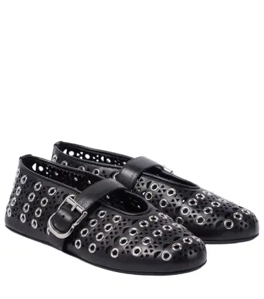 Alaïa Alaïa Vienne embellished leather ballet flats | Thumbnail 1 Alaïa Alaïa Vienne embellished leather ballet flats | Thumbnail 1