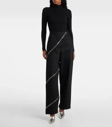 Alaïa Alaïa Spiral cotton wide-leg pants | Thumbnail 6 Alaïa Alaïa Spiral cotton wide-leg pants | Thumbnail 6