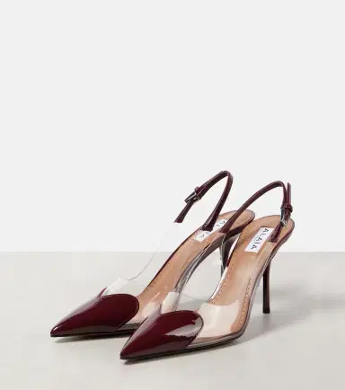 Alaïa Alaïa Le Caur 90 leather and PU slingback pumps | Thumbnail 3 Alaïa Alaïa Le Caur 90 leather and PU slingback pumps | Thumbnail 3