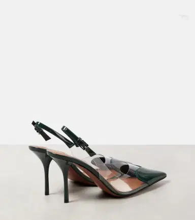 Alaïa Alaïa Le Caur 90 patent leather and PU slingback pumps | Thumbnail 3 Alaïa Alaïa Le Caur 90 patent leather and PU slingback pumps | Thumbnail 3