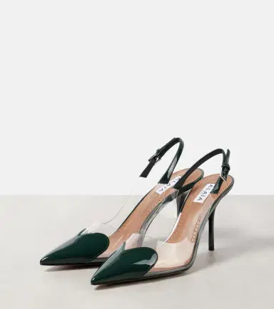 Alaïa Alaïa Le Caur 90 patent leather and PU slingback pumps | Thumbnail 4 Alaïa Alaïa Le Caur 90 patent leather and PU slingback pumps | Thumbnail 4